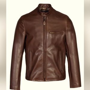Cafe Leather Jacket - SchottNYC - Large